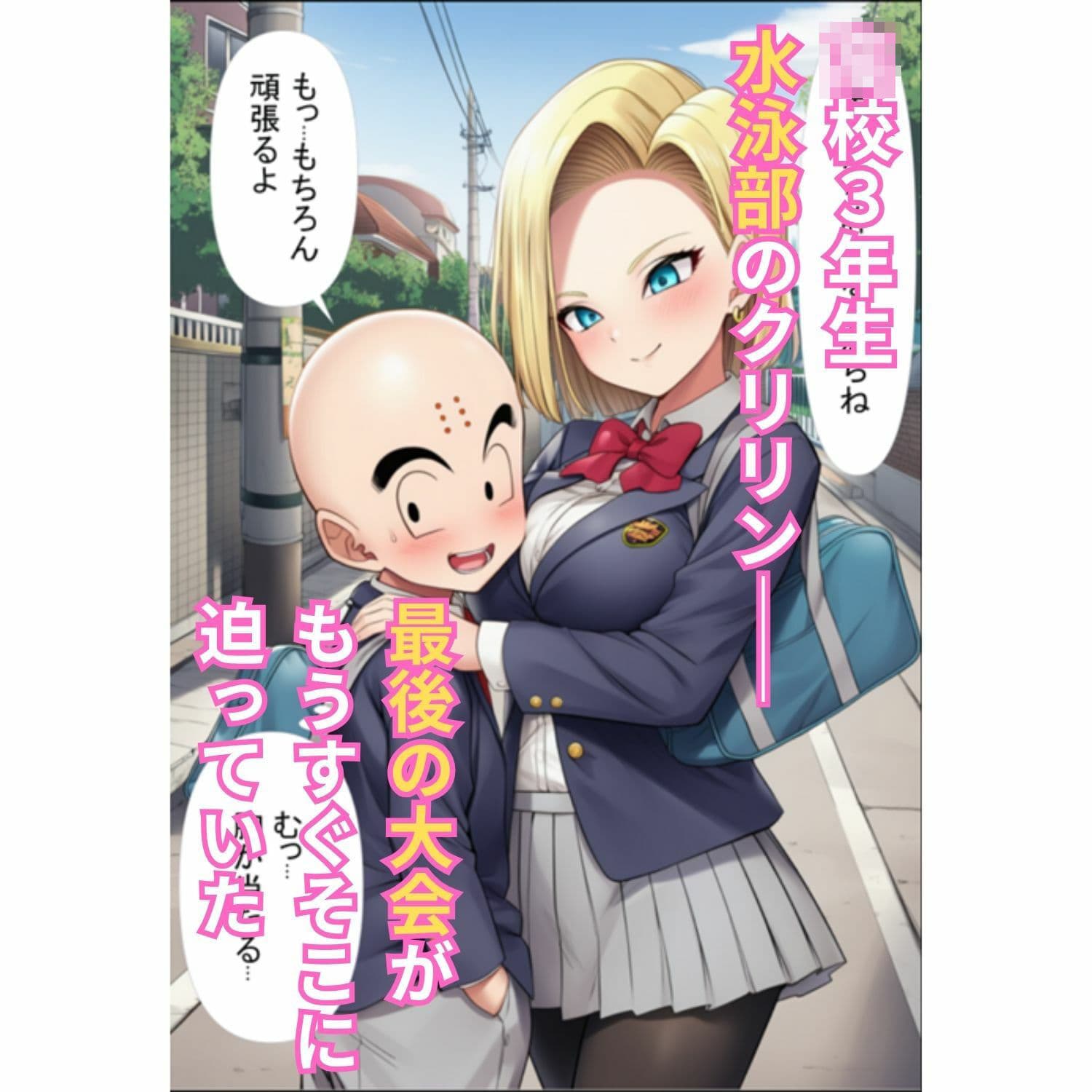 女教師ブルマと女子校生18号が僕のチンポを取り合う！   〜水泳部クリリンの中出し！トレーニング〜 サンプル画像 1