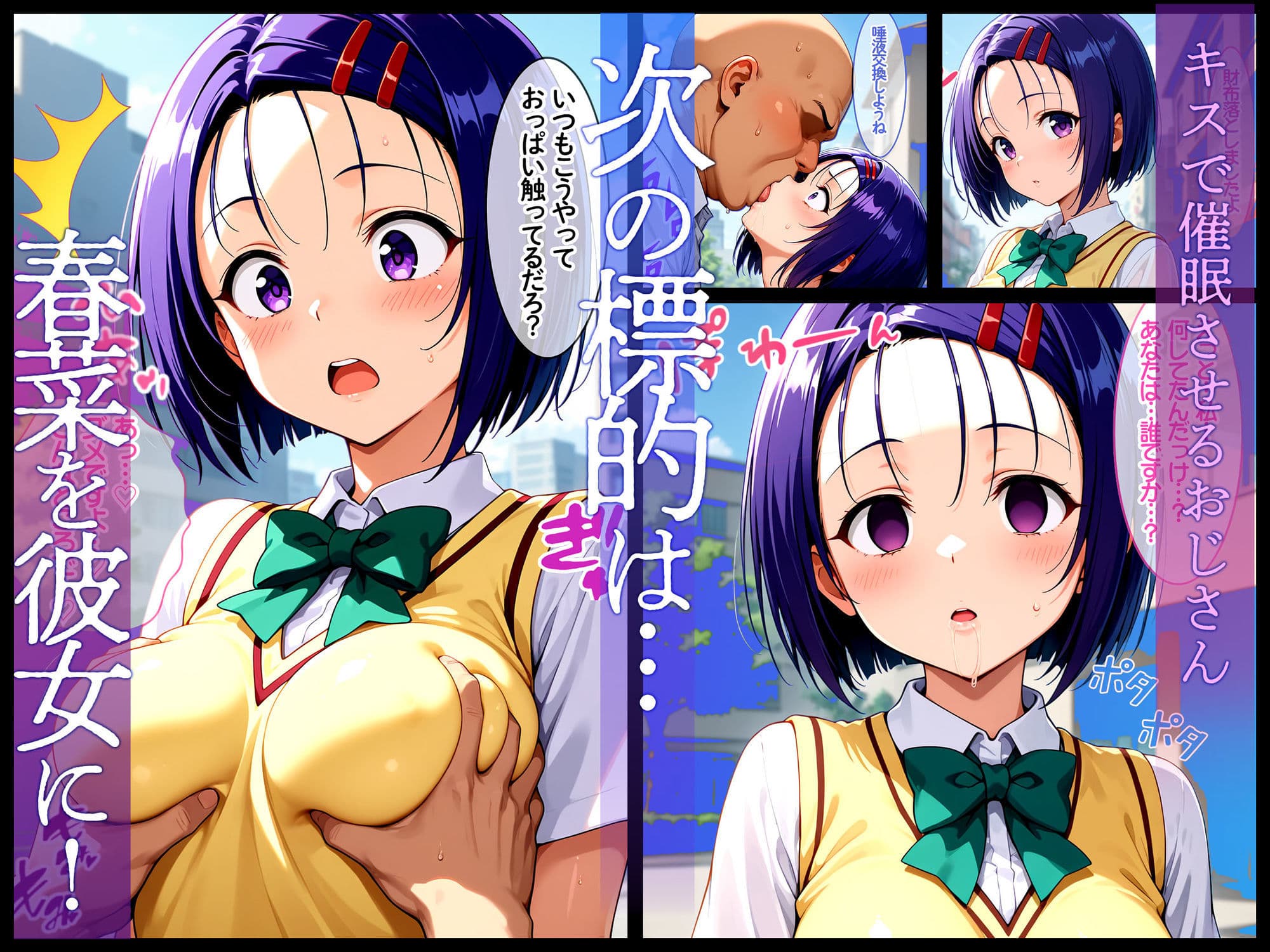 わたしの彼氏がエロ過ぎて…キスで催● 彼女をビッチ調教  〜前編〜 サンプル画像 1