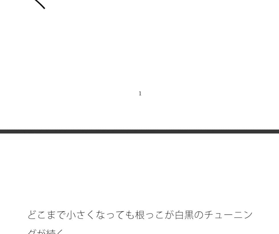 突き詰めれば白黒のチューニングはゴール後の薄っぺらい粒子崖（りゅうしがけ）の上でも続く サンプル画像 1