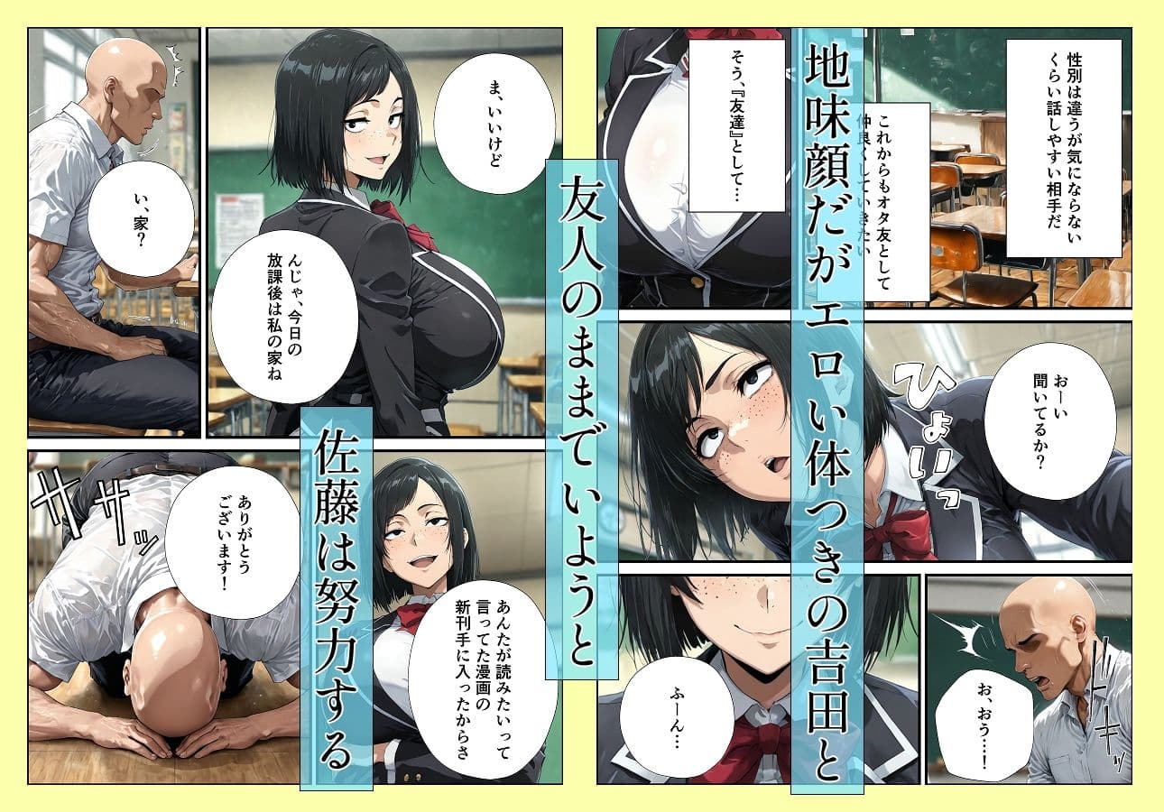 地味顔爆乳オタ友からの誘惑が止まらない サンプル画像 2