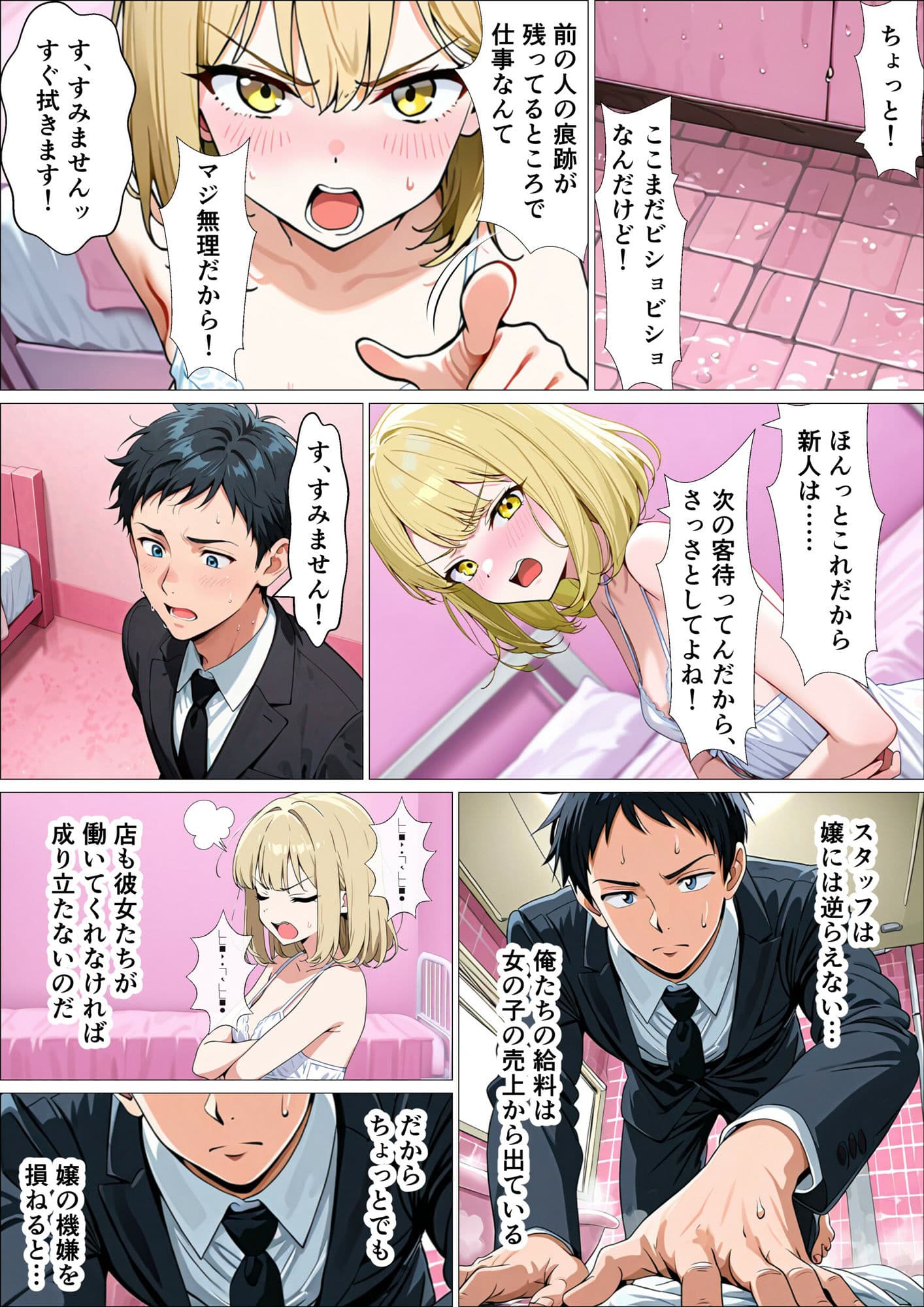 セフレ無限生成職【風俗スタッフ】に転職した結果、性欲処理に追われる日々が始まった元・陰キャの俺 サンプル画像 5