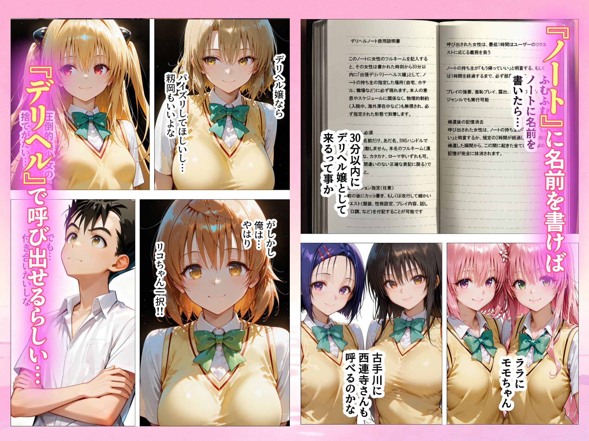 本番あり！？デリヘルノートでとらぶるハーレムをNN強奪してみた  古○川唯  西○寺春菜  籾岡里○ サンプル画像 6