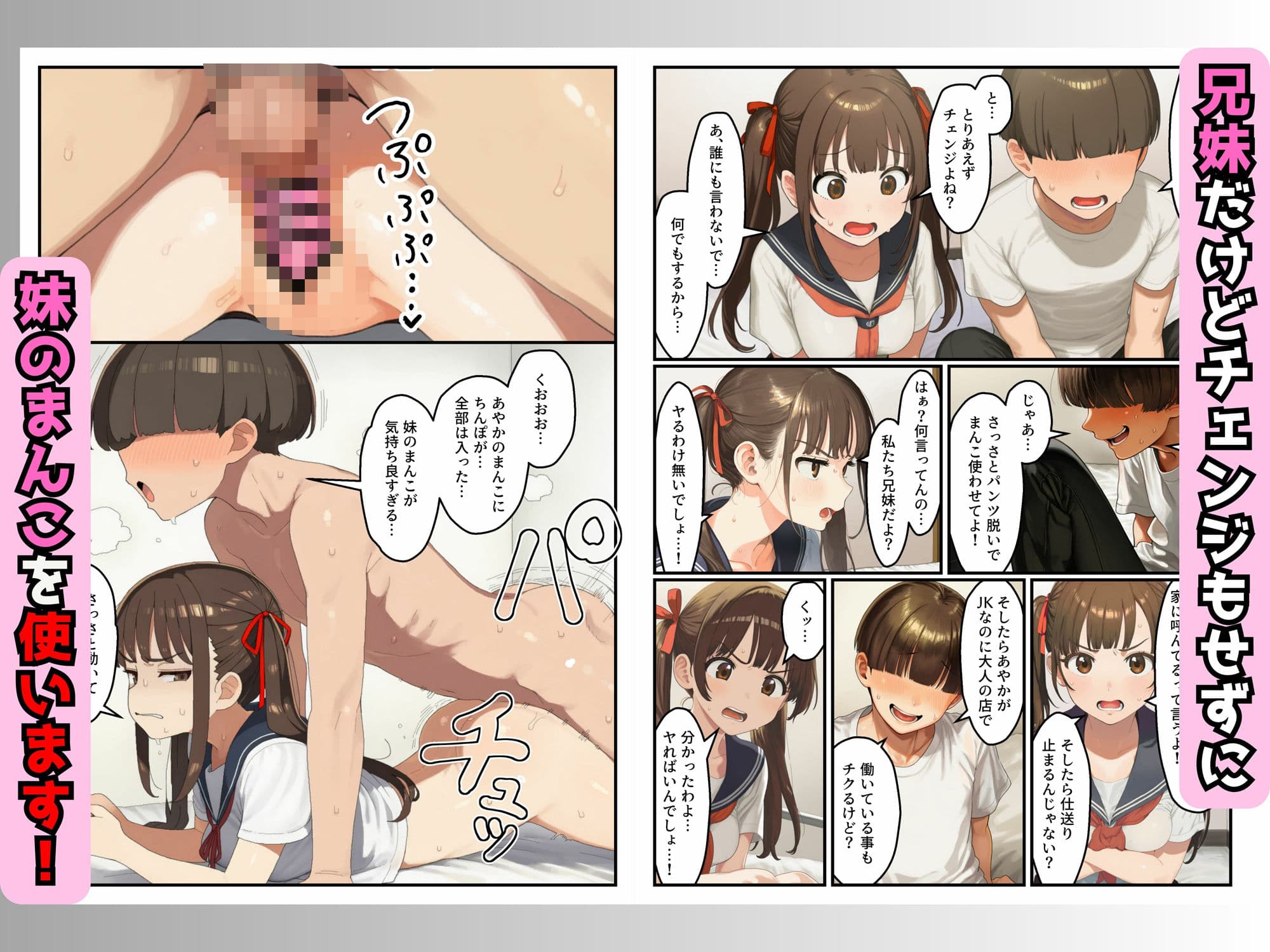 レンタルオナホを頼んだら生意気な妹がきた！？サプリで巨根になって妹をわからせます！ サンプル画像 2