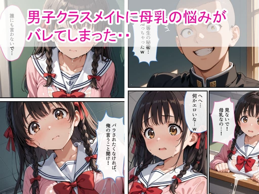 母乳女子校生が男子生徒に弱みを握られ中出し絶頂した話 サンプル画像 2