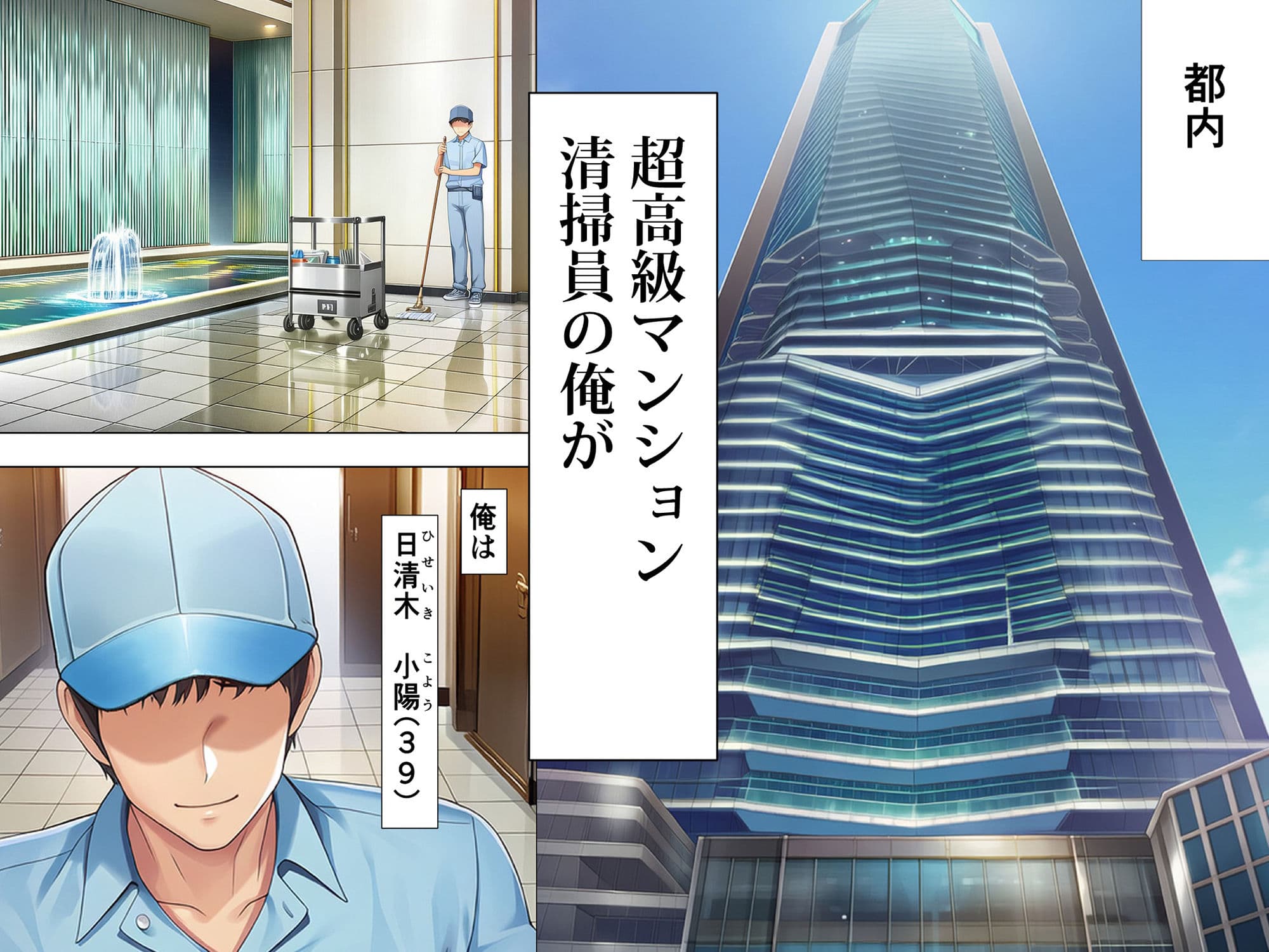 超高級マンション清掃員の俺、仕事ついでにハイスペ美人居住者たちの愚痴を聞いていたら完全合意の中出しハーレム生活を送ってしまう サンプル画像 1
