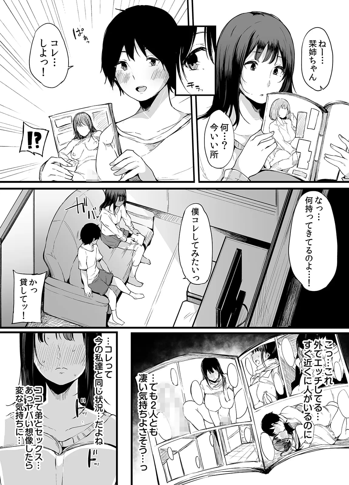 弟にエロ漫画と同じ事をされちゃうお姉ちゃんの話 2 - 1ページ