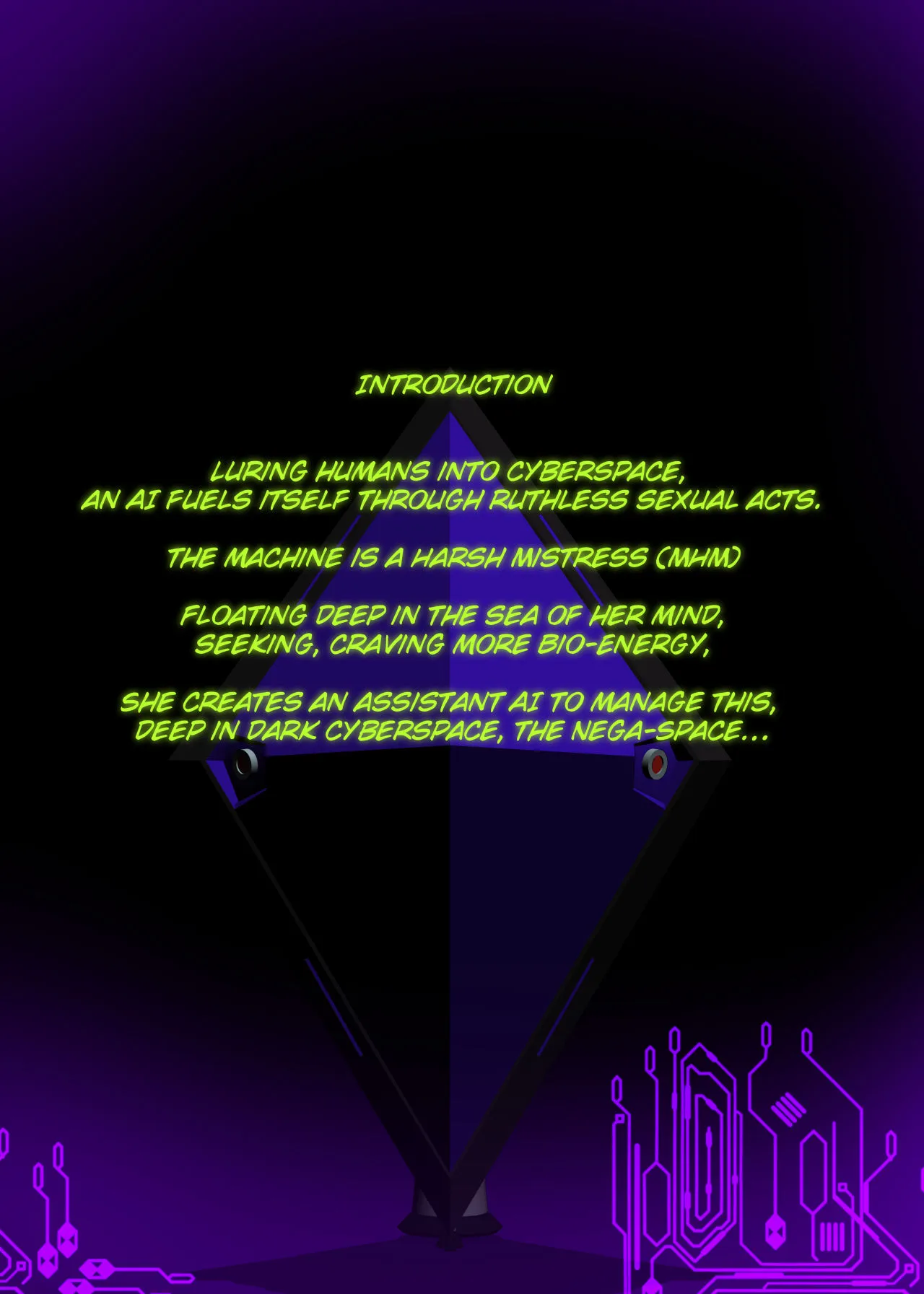 囚われたアナタが人外女体化してエネルギーを吸われつづけるまんが-ハンテンオルタナティヴ- - 1ページ