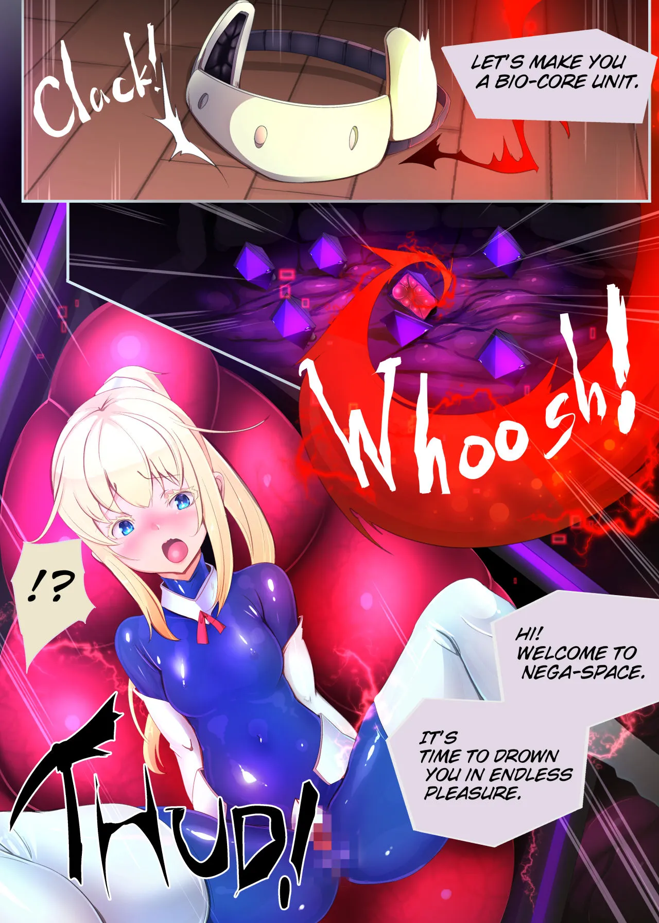 囚われたアナタが人外女体化してエネルギーを吸われつづけるまんが-ハンテンオルタナティヴ- - 7ページ