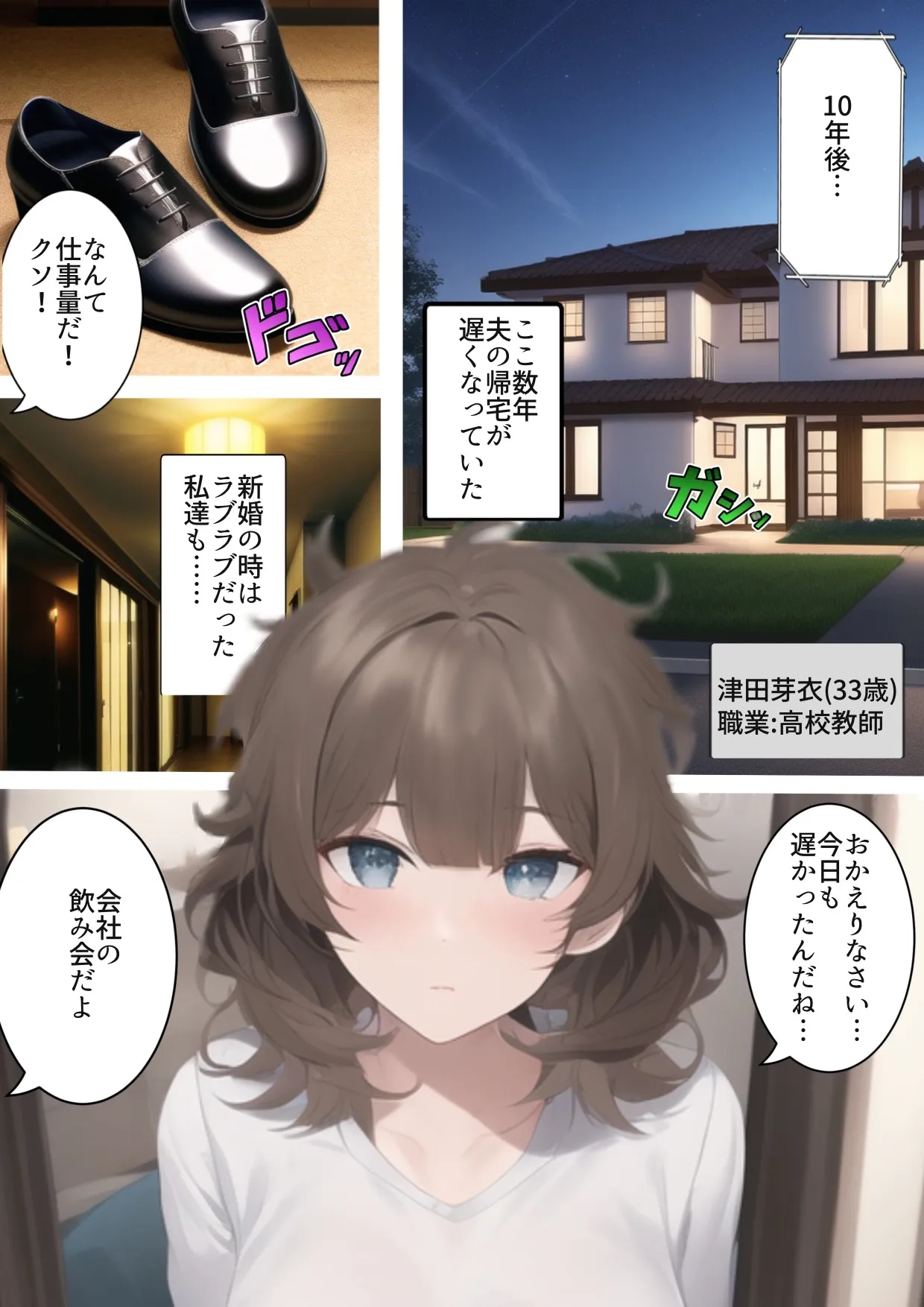 学生結婚10年後のセックスレス 〜ジムで出会う昔の嫌いなチャラ男。痩せるつもりがダウナー人妻女教師がDQN色黒男に寝取られ孕ませトレーニングを受けてた話 - 4ページ