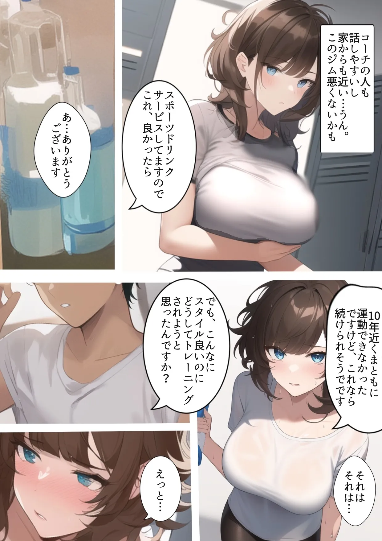 学生結婚10年後のセックスレス 〜ジムで出会う昔の嫌いなチャラ男。痩せるつもりがダウナー人妻女教師がDQN色黒男に寝取られ孕ませトレーニングを受けてた話 - 10ページ