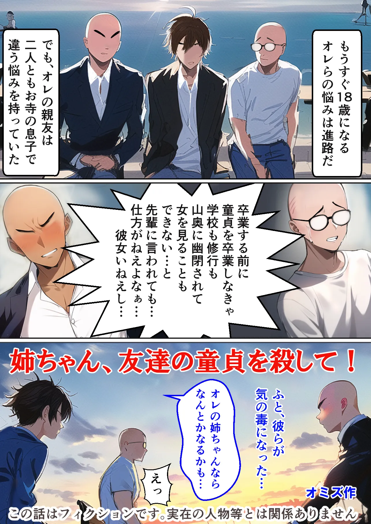 姉ちゃん、友達の童貞を殺して - 1ページ