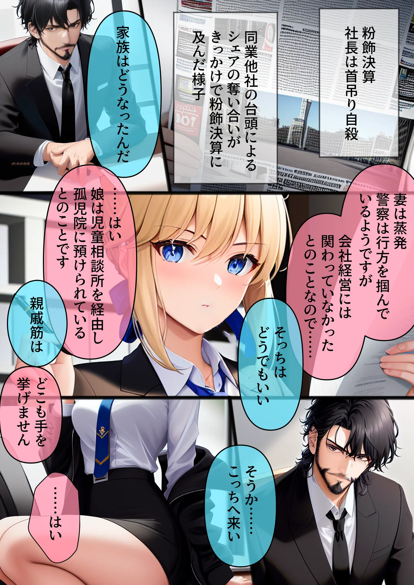 しゃちく・ざ・ふぁっく!〜信じていた社長に裏切られたのでクソ社長を自○に追い込み何も知らない娘を養子に取ってじっくりと俺好みに教育。真実を暴露しながら復讐わからせ愉悦セックスしたら精神崩壊メス堕ち性奴●になりました - 8ページ