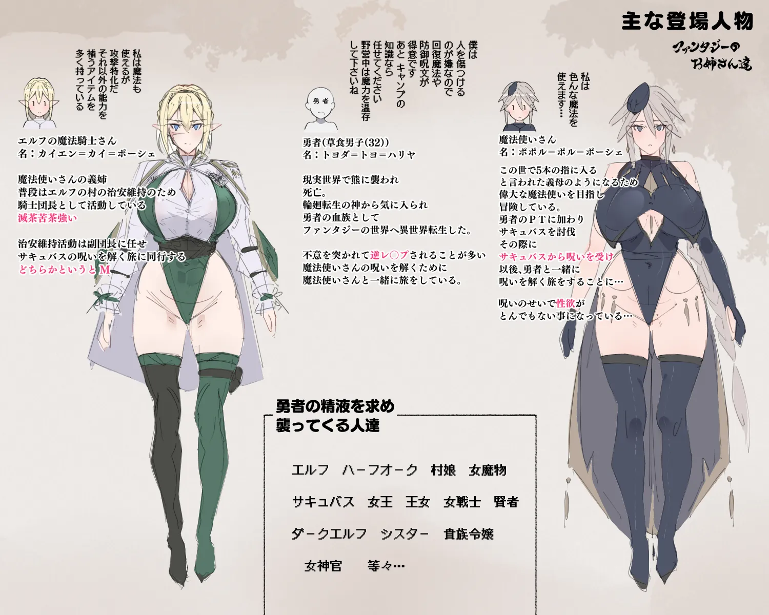 パーティーの魔法使いさんが サキュバスの呪いにかかってしまいました…。 ファンタジーのお姉さん達 - 33ページ