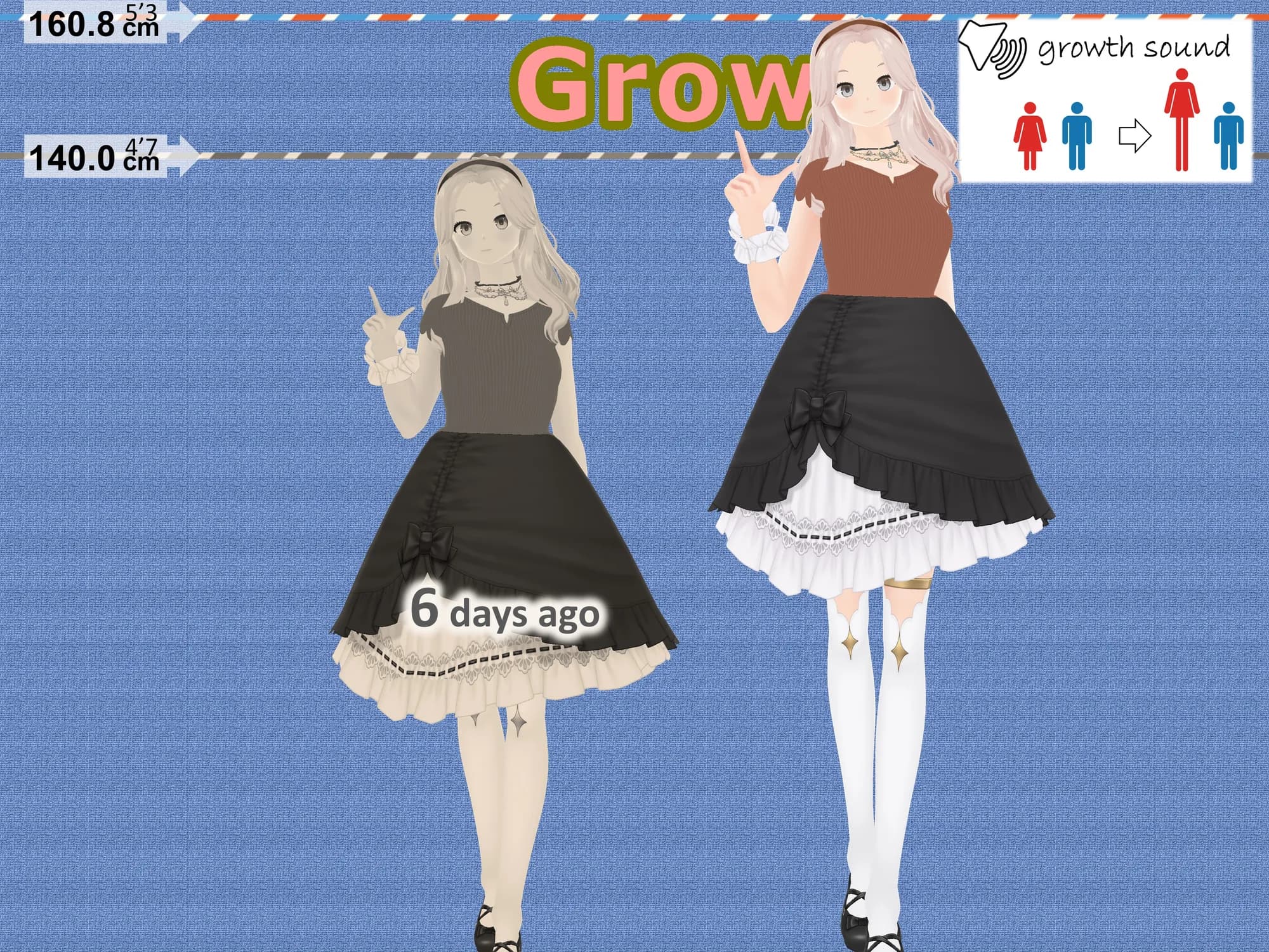 Outgrowing only girls， Overtake boys， Growth sound. Mademoiselle Arc - 22ページ