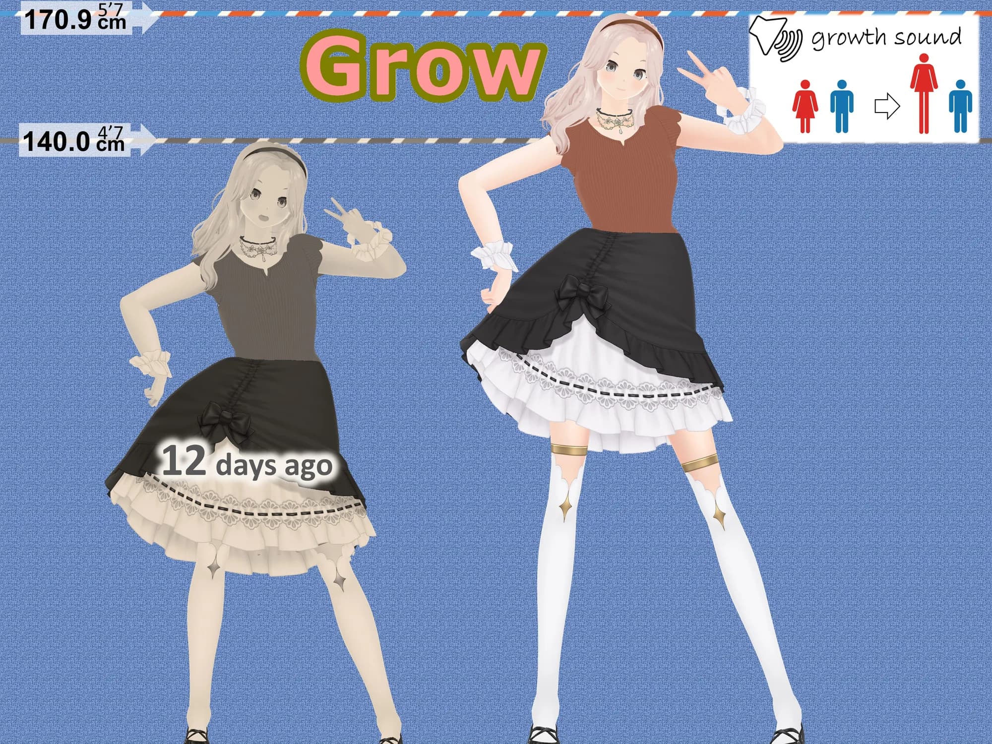 Outgrowing only girls， Overtake boys， Growth sound. Mademoiselle Arc - 34ページ