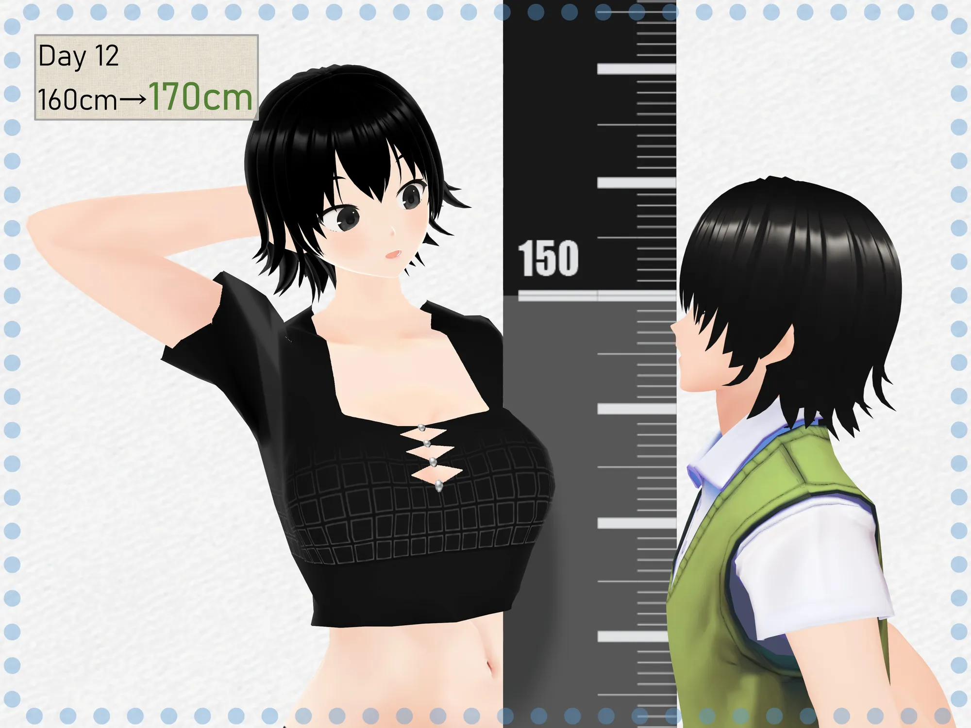 女子だけ成長 男子を追い抜く 成長音〜アプリ編〜 - 34ページ