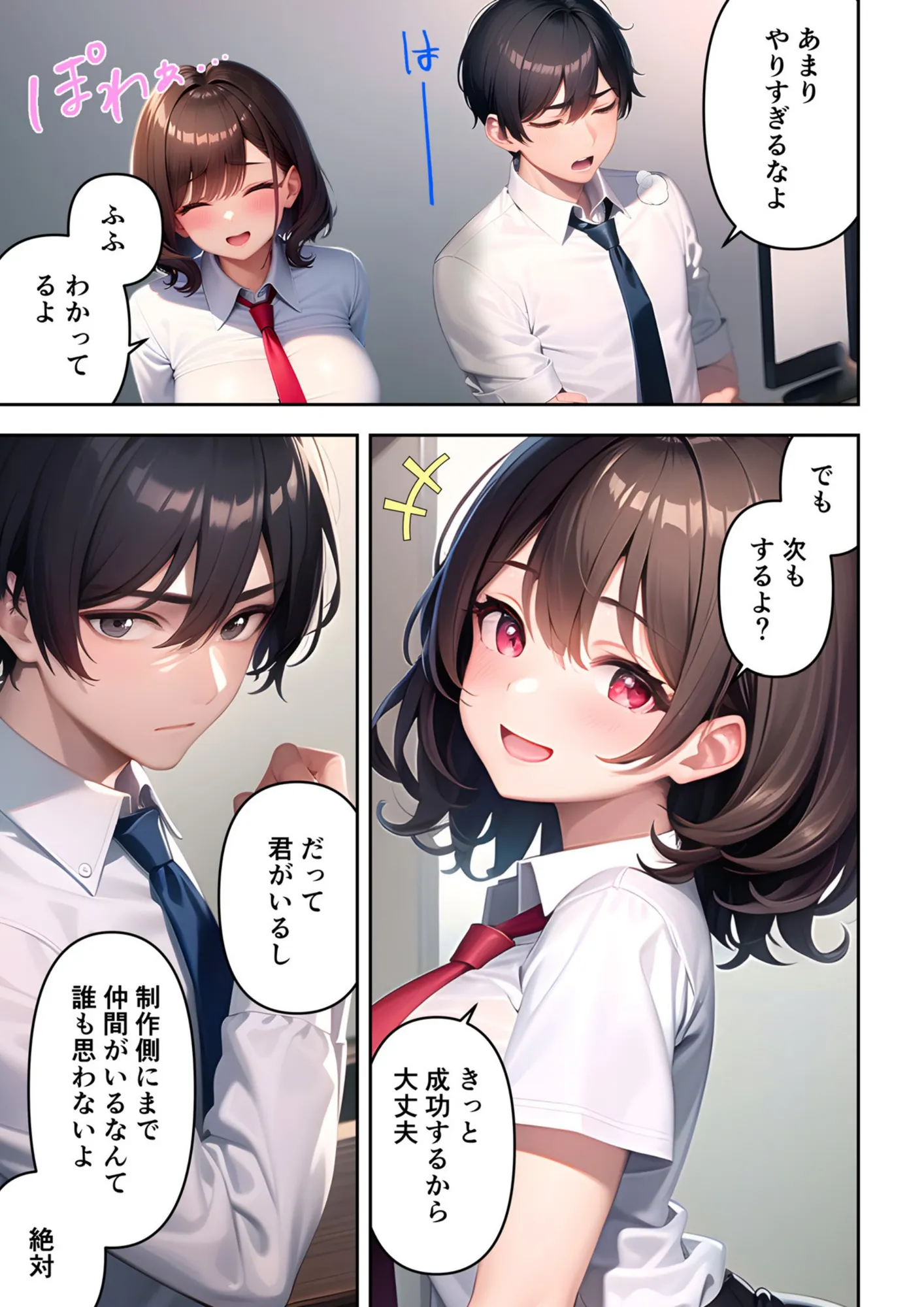 【漫画版】SNSで噂になっている露出狂な女子アナは本番中に淫語を発してくるからマジで困る - 11ページ