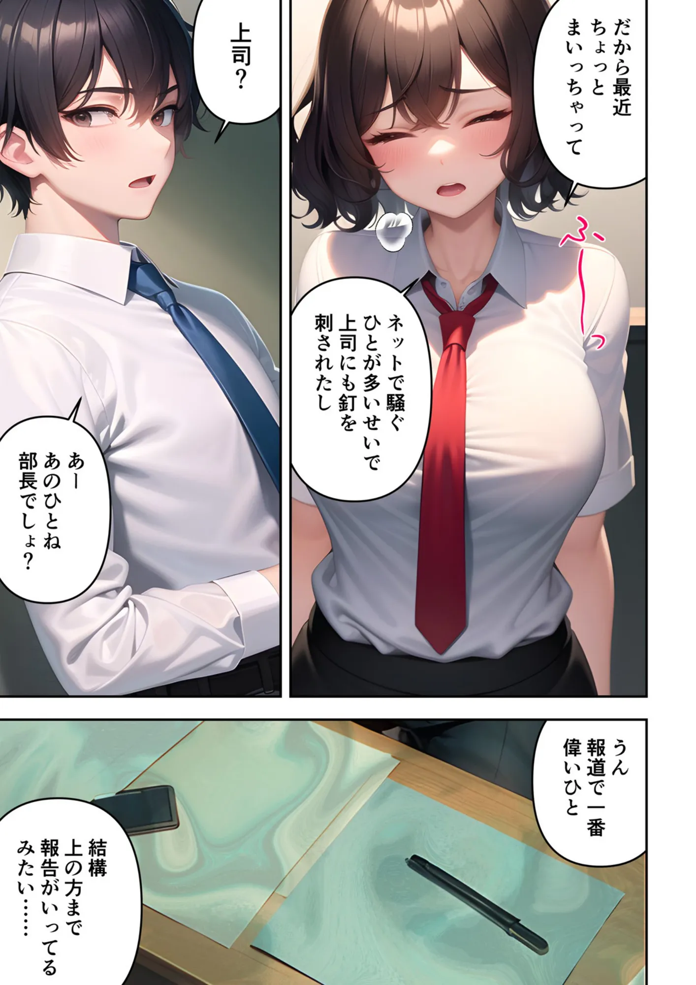 【漫画版】SNSで噂になっている露出狂な女子アナは本番中に淫語を発してくるからマジで困る - 13ページ