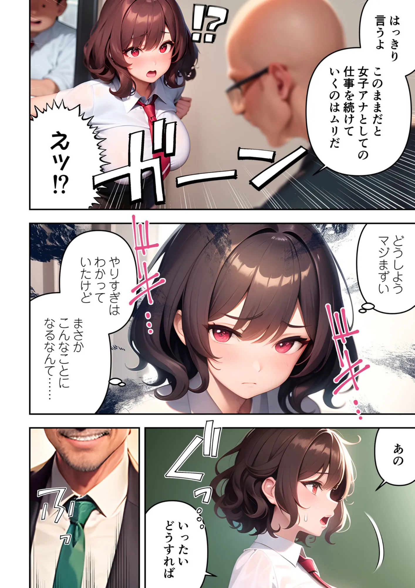 【漫画版】SNSで噂になっている露出狂な女子アナは本番中に淫語を発してくるからマジで困る - 16ページ