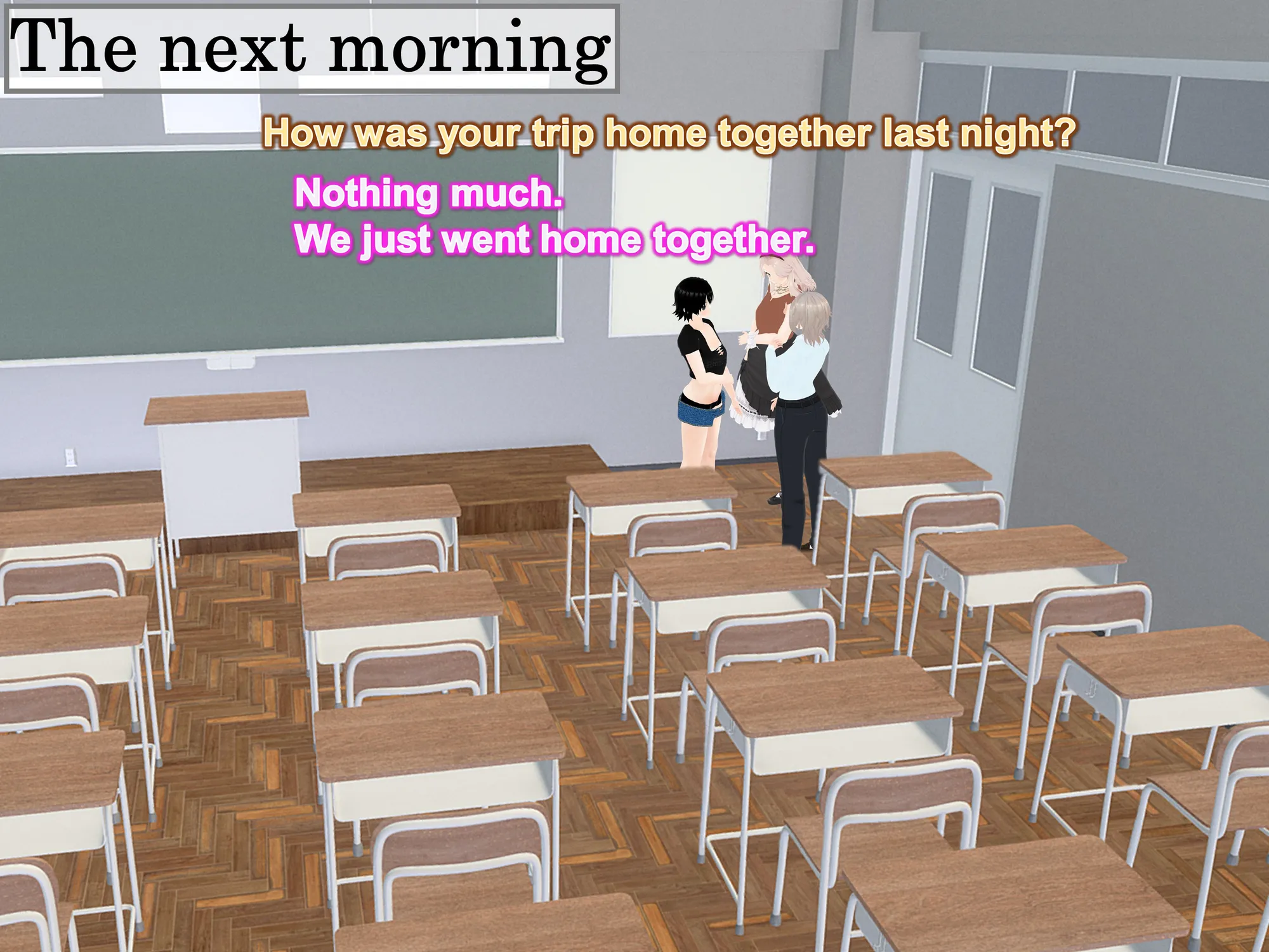 Outgrowing only girls， Overtake boys， Growth sound. School shoe rack Arc - 10ページ