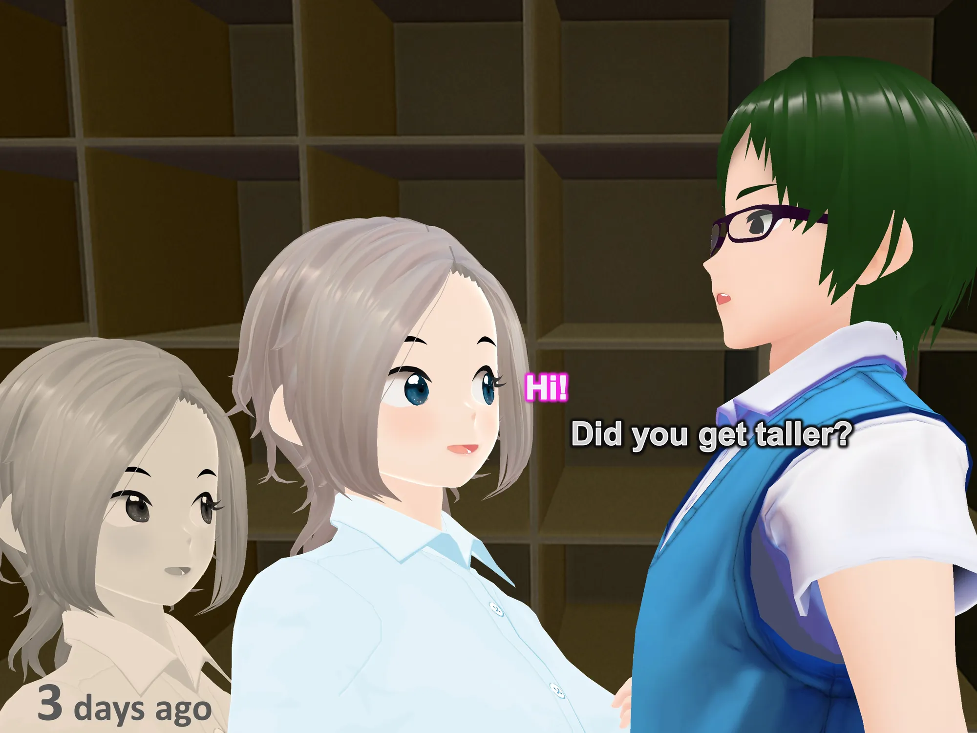 Outgrowing only girls， Overtake boys， Growth sound. School shoe rack Arc - 16ページ