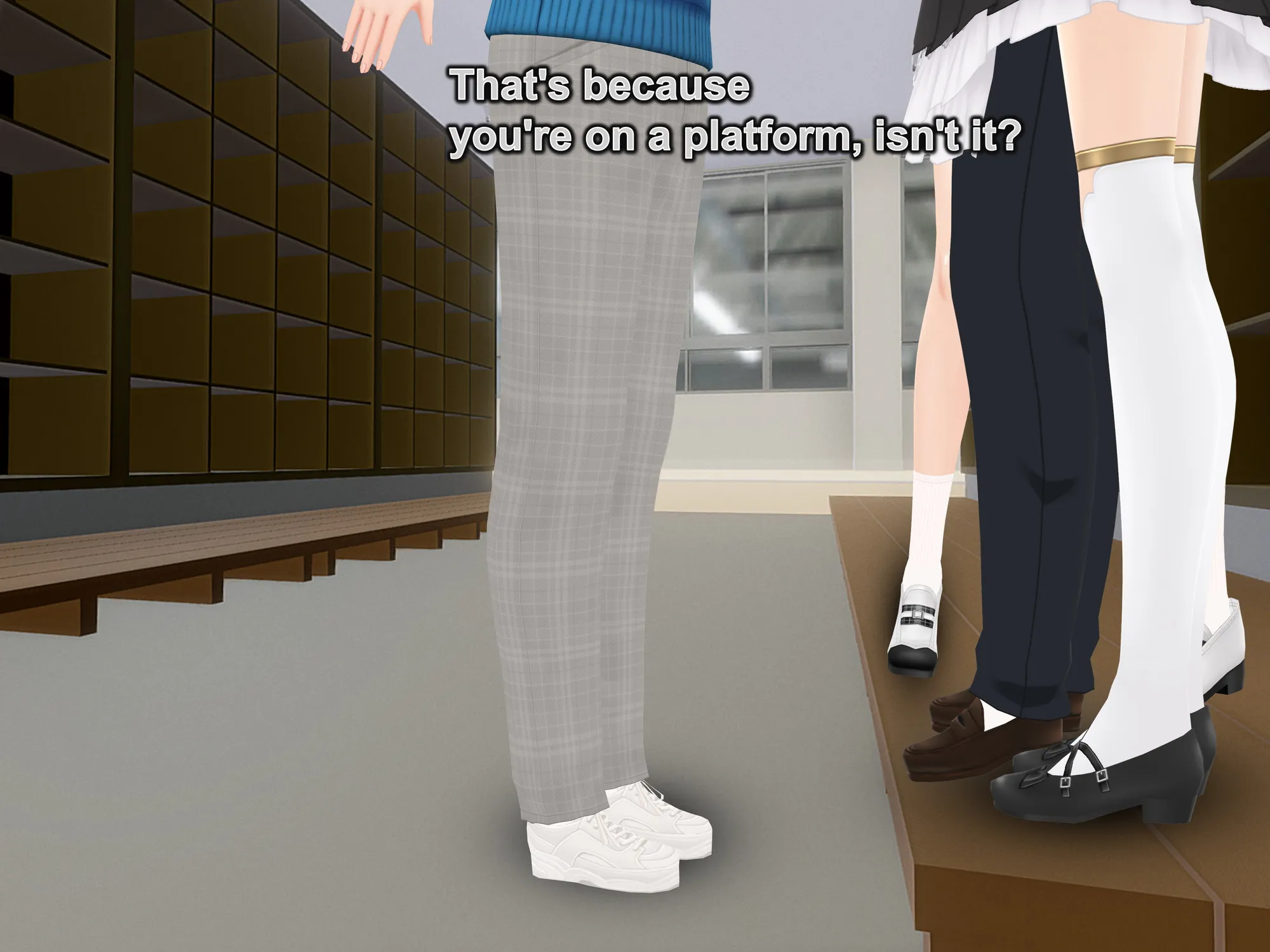 Outgrowing only girls， Overtake boys， Growth sound. School shoe rack Arc - 24ページ