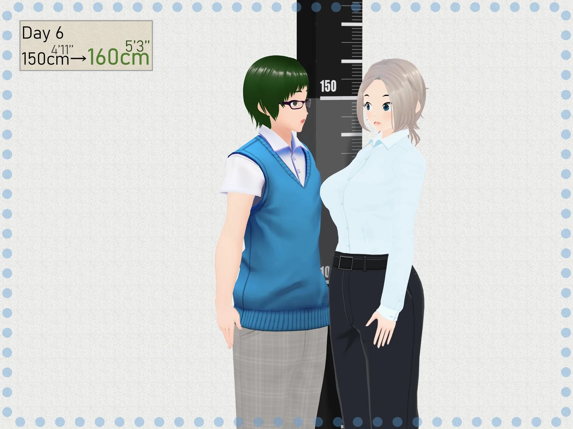 Outgrowing only girls， Overtake boys， Growth sound. School shoe rack Arc - 29ページ