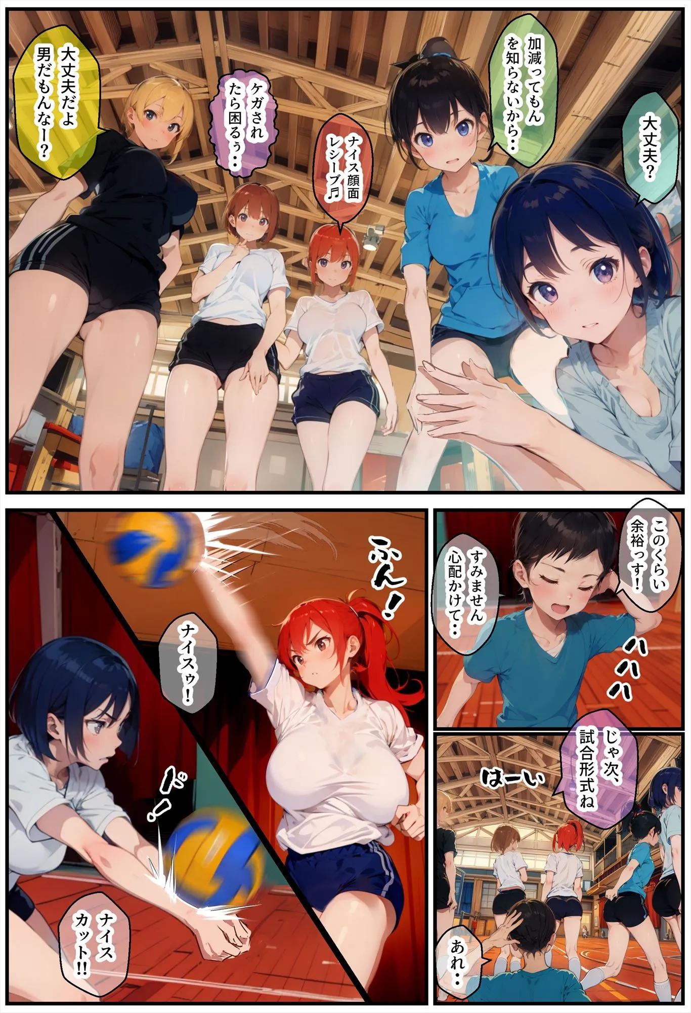 ママさんバレーに突撃したら精液むしり取られた話 - 4ページ