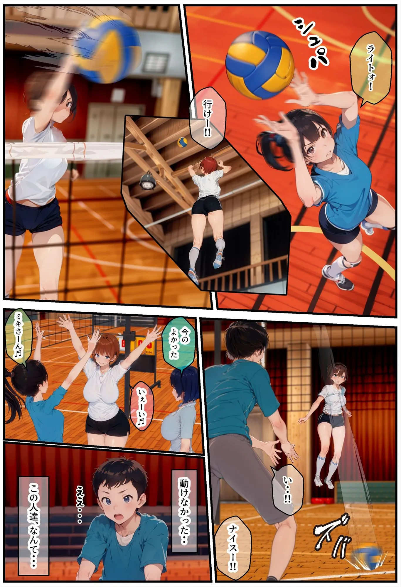 ママさんバレーに突撃したら精液むしり取られた話 - 5ページ