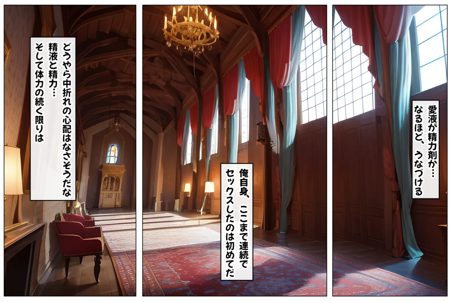 サキュバスハーレム城へようこそ！〜何度精子を搾り取られても終わらないサキュバスだらけのハーレム生活〜【1ぺージ1コマのマンガ風完全ストーリー】 - 30ページ