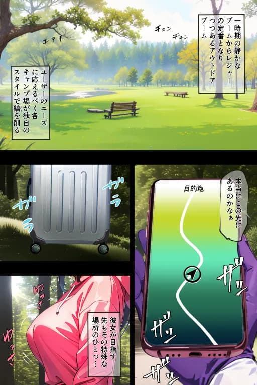 丸出しのソロキャン女子を青空の下で中出し種付け - 3ページ