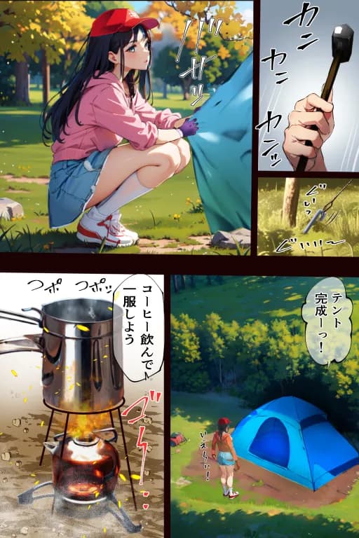 丸出しのソロキャン女子を青空の下で中出し種付け - 6ページ