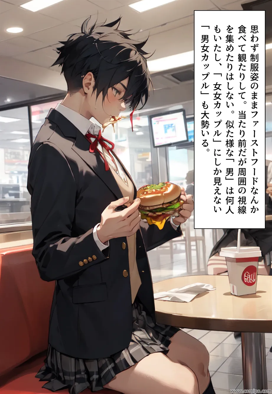 もしもの精 男子の制服が女子の制服に置き換わった女装世界 - 38ページ