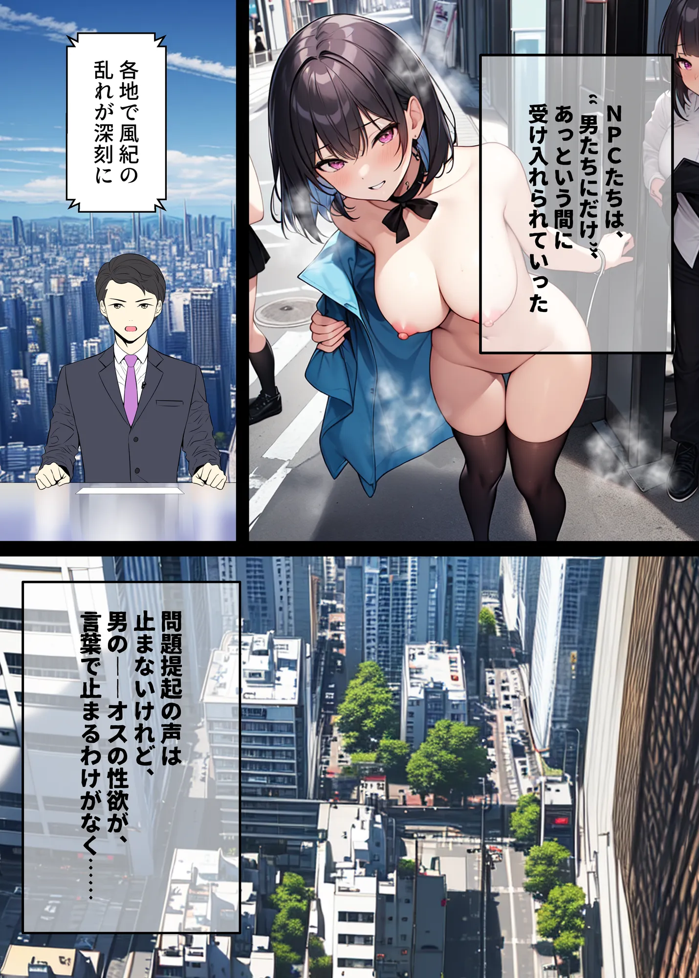 AI GIRL OVERDOSE 5〜ゲームと現実が繋がって淫乱女が街中に大放出！現実の女かもしれないけどレ○プして性奴●にしちゃうけど仕方ないよね… - 15ページ