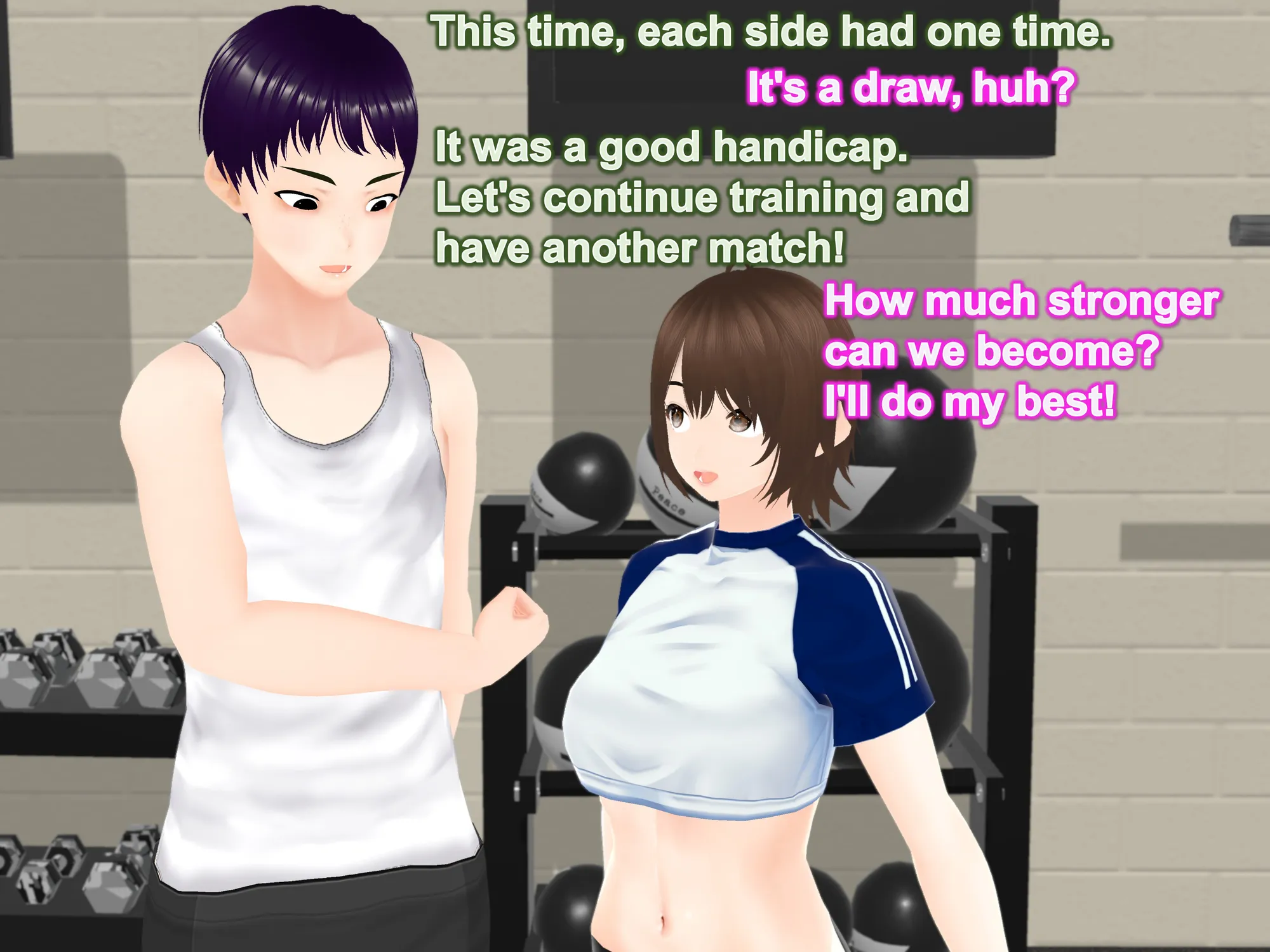 Outgrowing only girls， Overtake boys， Growth sound dumbbells Arc - 8ページ