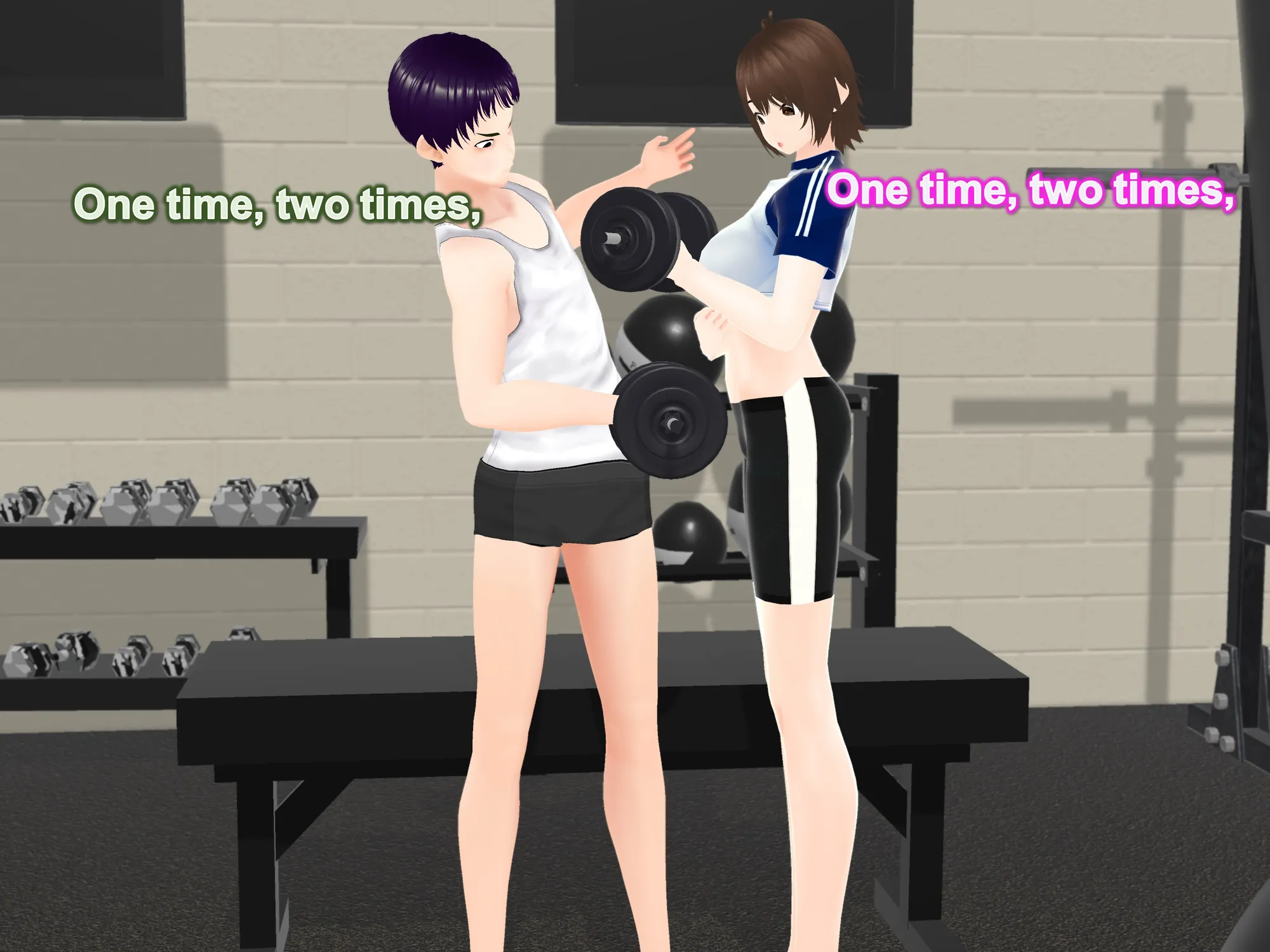 Outgrowing only girls， Overtake boys， Growth sound dumbbells Arc - 23ページ