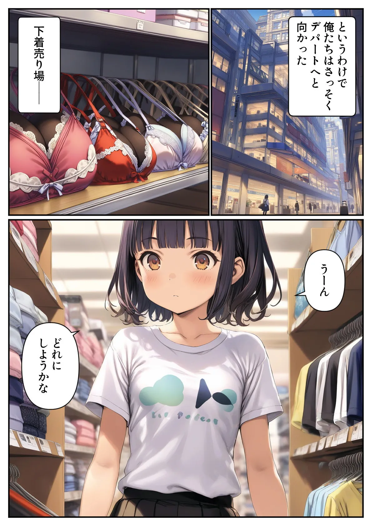 妹のブラを選ぶ。そしてセックスをする。 - 9ページ