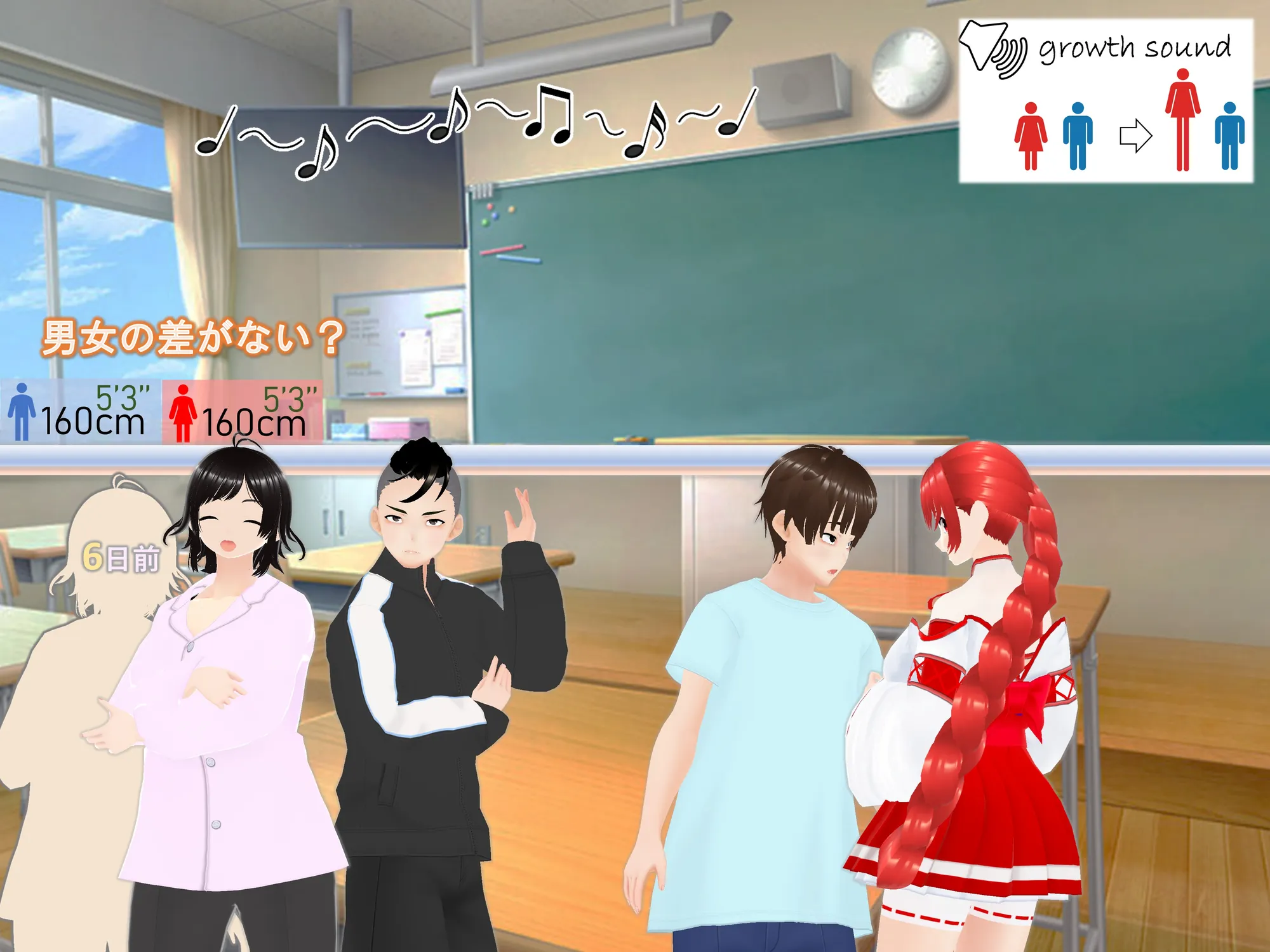 女子だけ成長 男子を追い抜く 成長音〜復讐姉妹編〜 - 32ページ