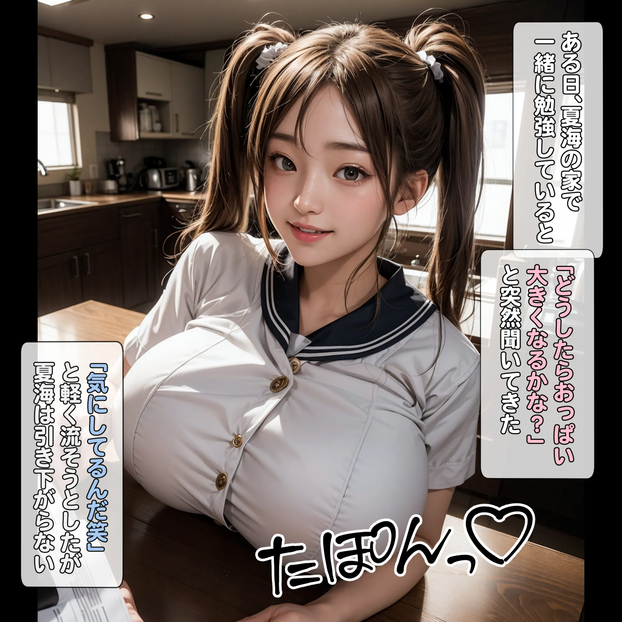 πバース・貧乳幼馴染の巨乳母 - 2ページ