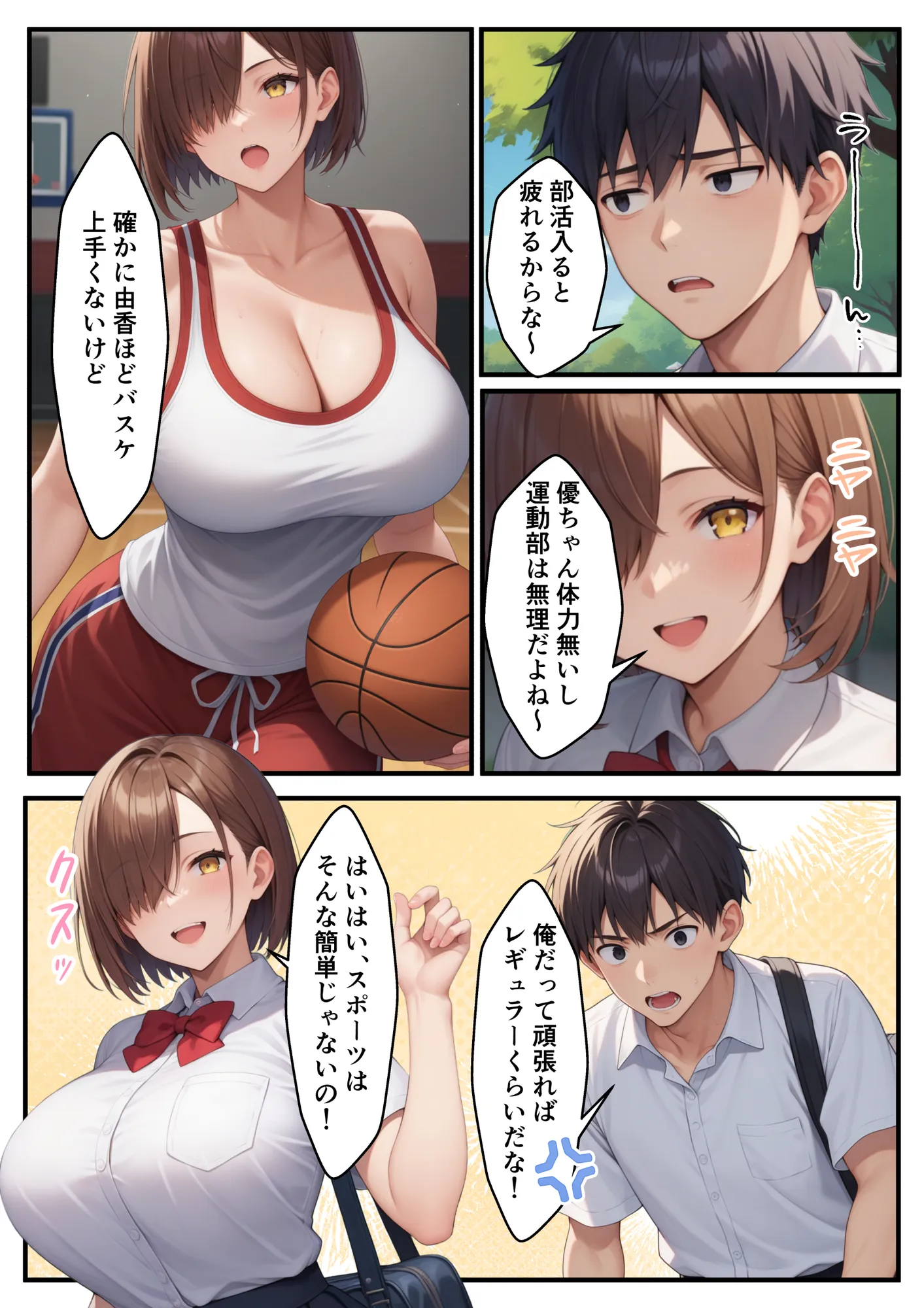 幼馴染のバスケ女子が寝取られる話 - 2ページ