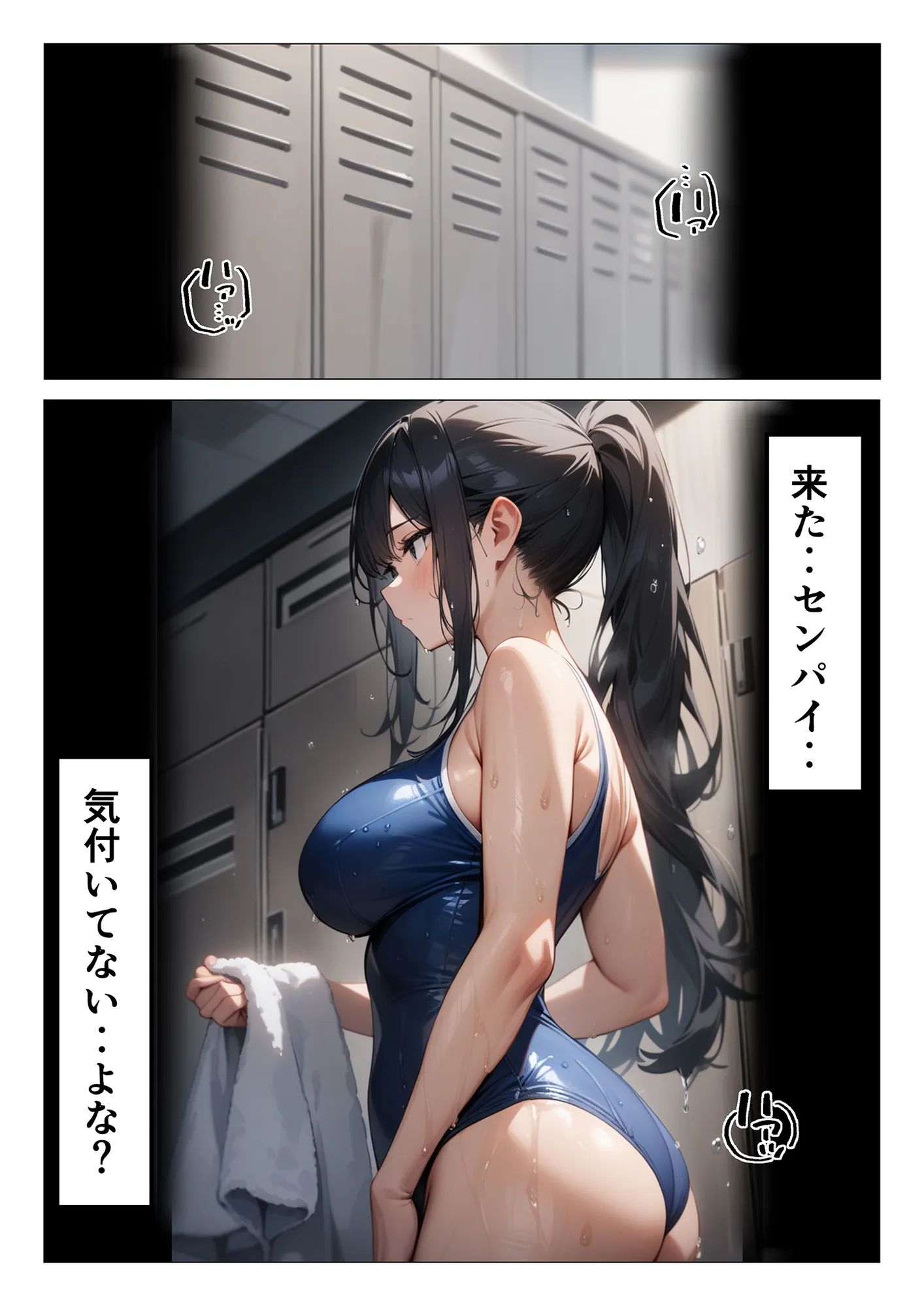 水泳部の世話焼き先輩が巨乳過ぎてオレのチンポがヤバい件 - 1ページ