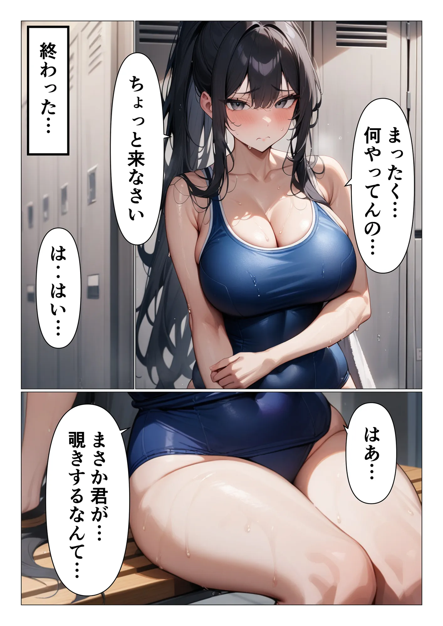 水泳部の世話焼き先輩が巨乳過ぎてオレのチンポがヤバい件 - 3ページ