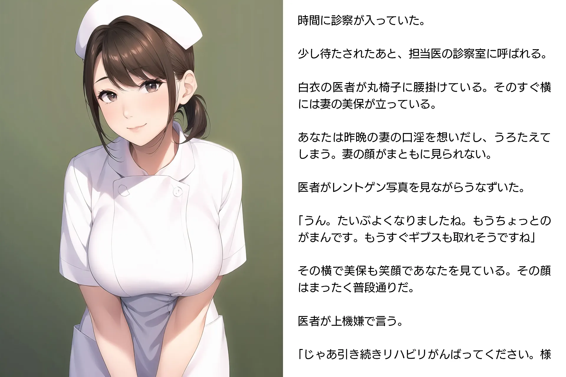 ネトラレ看護師妻・美保〜妻は病院のアイドルだった（性的な意味で）（CGノベル/NTR） - 18ページ