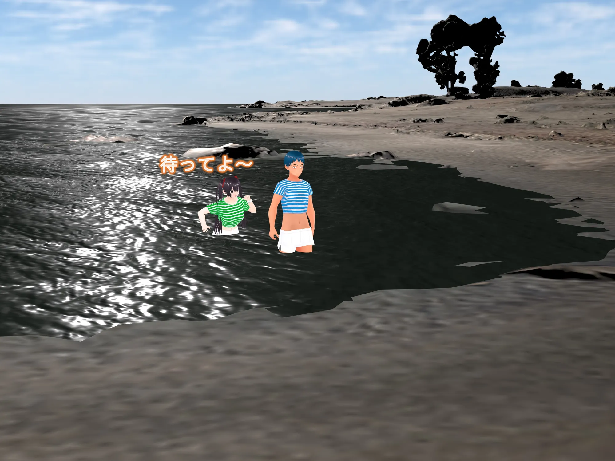 女子だけ成長 男子を追い抜く 成長音〜海岸編〜 - 3ページ