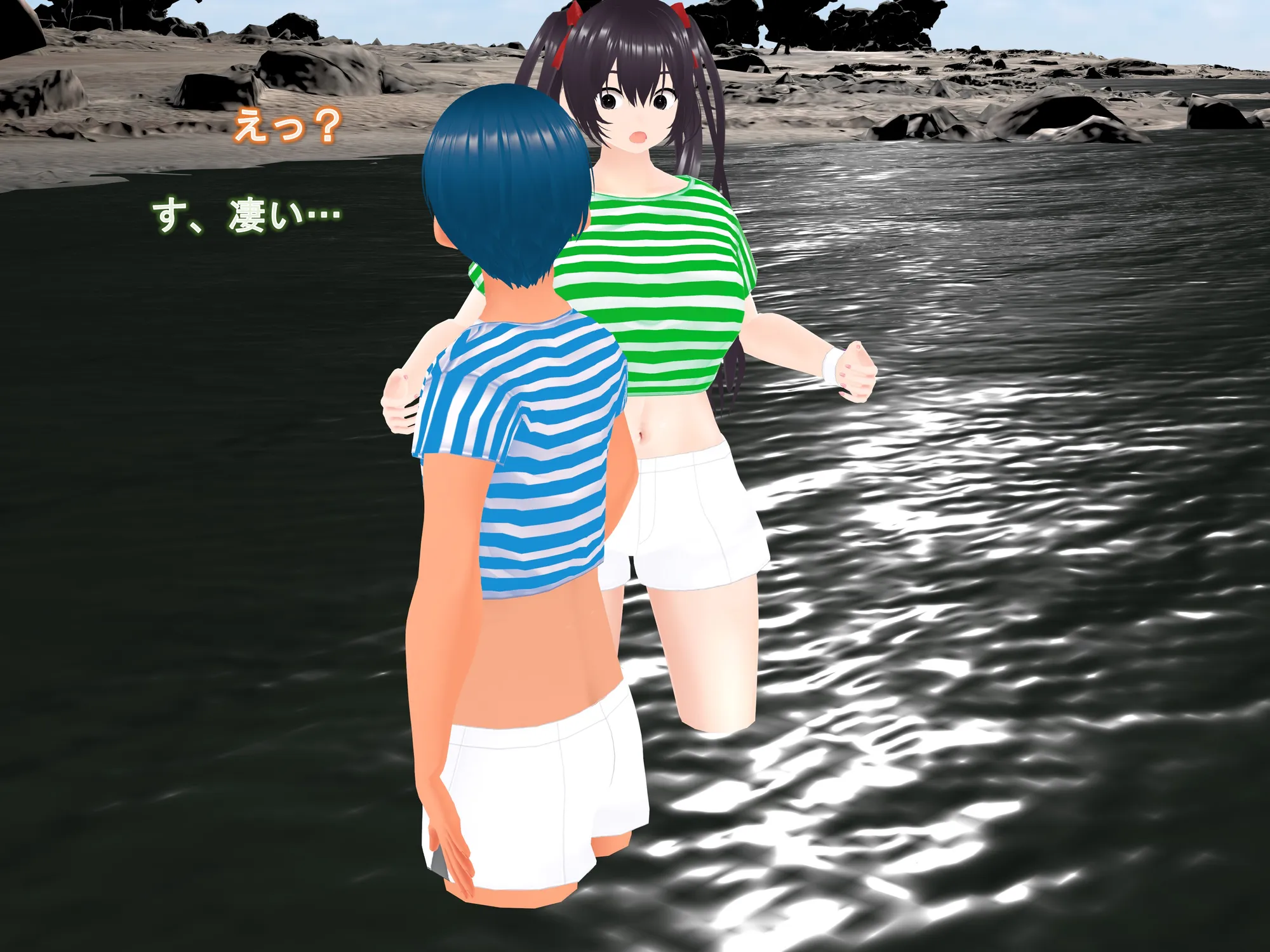 女子だけ成長 男子を追い抜く 成長音〜海岸編〜 - 33ページ