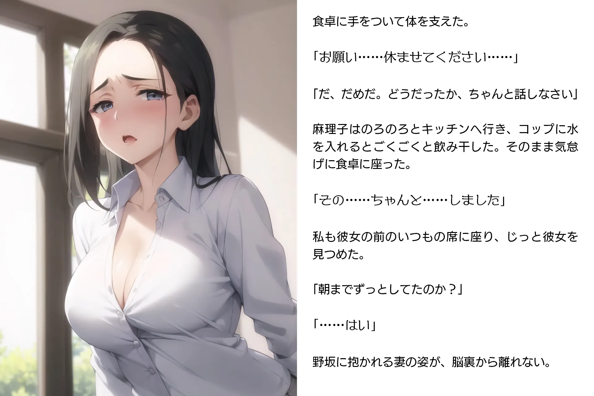 寝取らせ妻・麻理子〜「妊活」のため妻を他人の男に抱かせてみた（CGノベル/NTR） - 18ページ