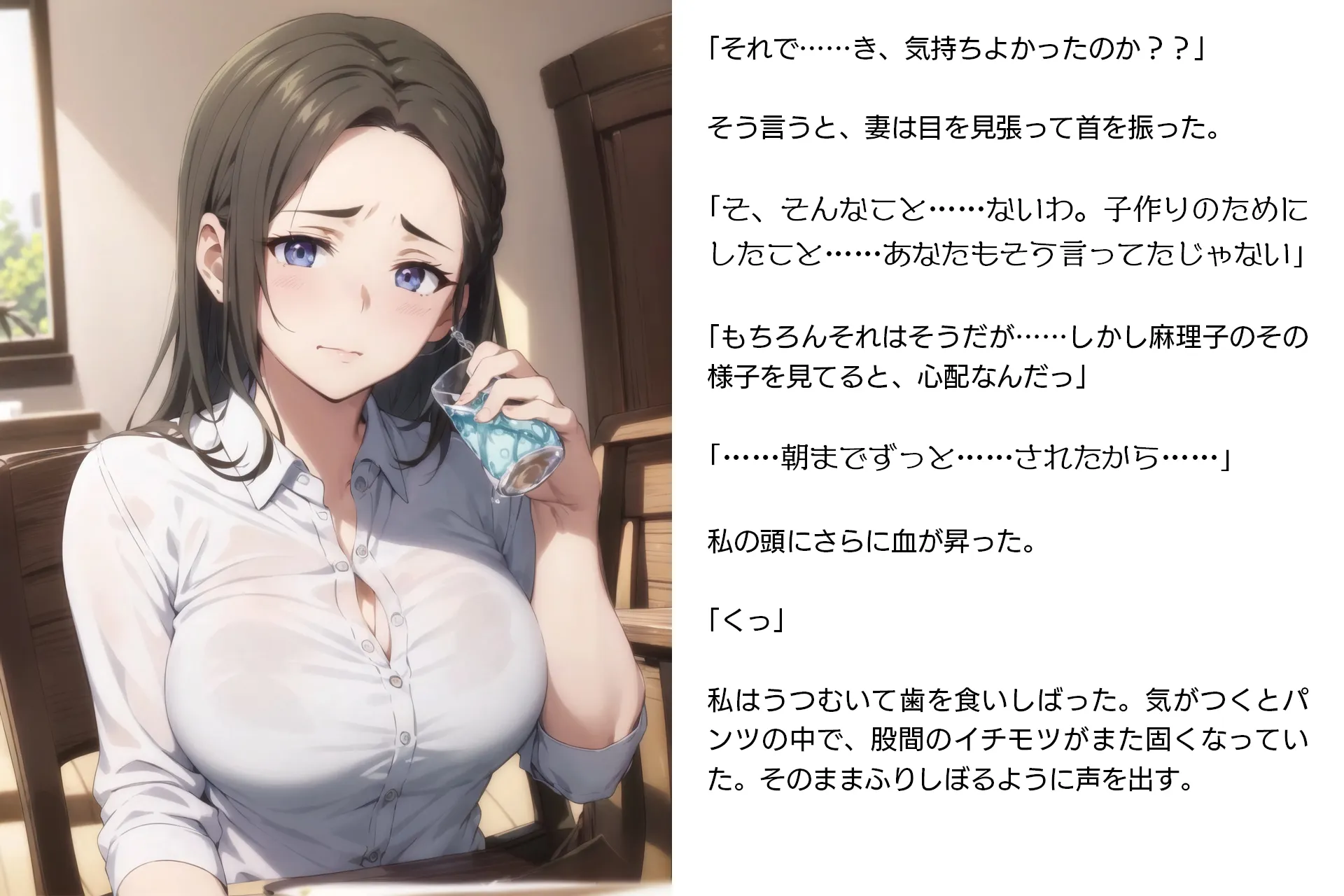 寝取らせ妻・麻理子〜「妊活」のため妻を他人の男に抱かせてみた（CGノベル/NTR） - 19ページ