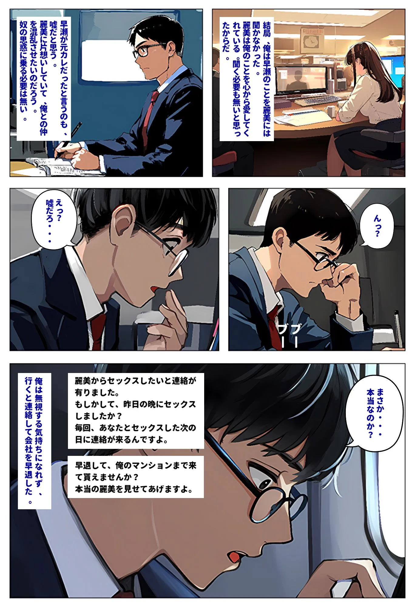 間男の提案に乗って不倫現場を目撃したら、最愛の妻が土下座してセックスのお願いをした。 - 5ページ