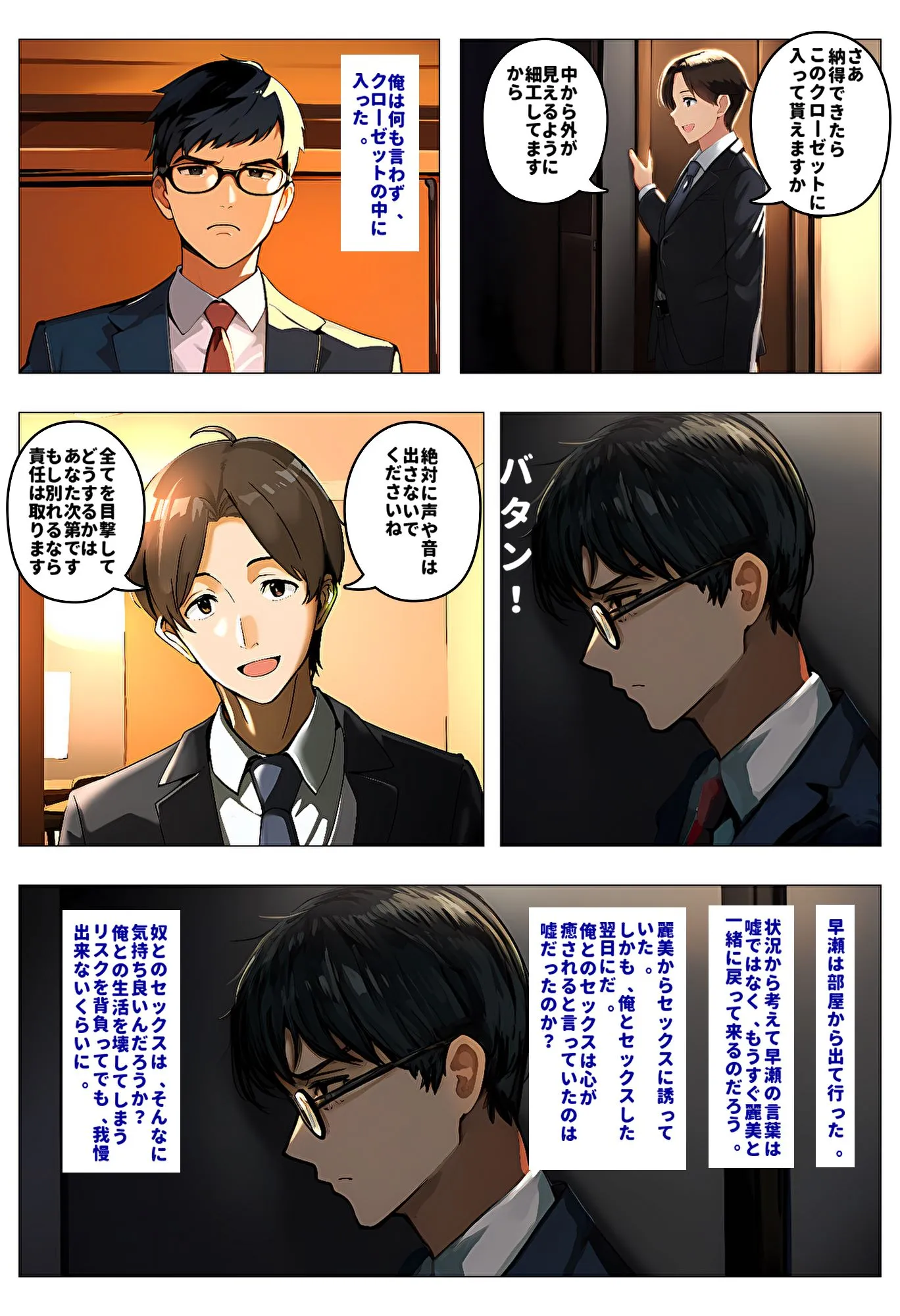 間男の提案に乗って不倫現場を目撃したら、最愛の妻が土下座してセックスのお願いをした。 - 7ページ