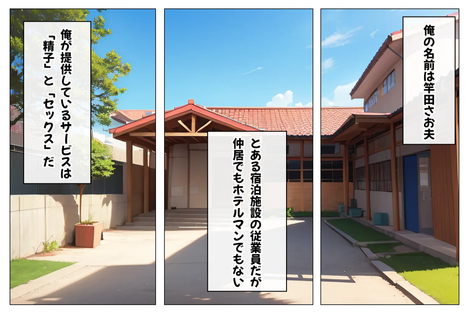 ボテ腹妊婦ハーレム〜ハメてもハメても終わらない淫乱人妻妊婦だらけの孕ませ妊娠ハーレム生活〜【1ぺージ1コマのマンガ風完全ストーリー】 - 1ページ